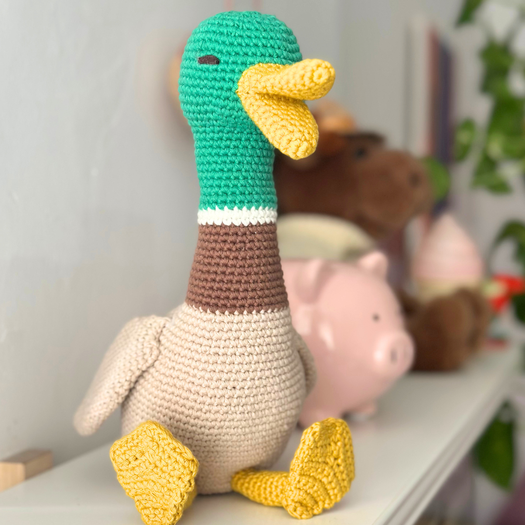 Ollie the Duck, Stuffed Animal Organic Cotton