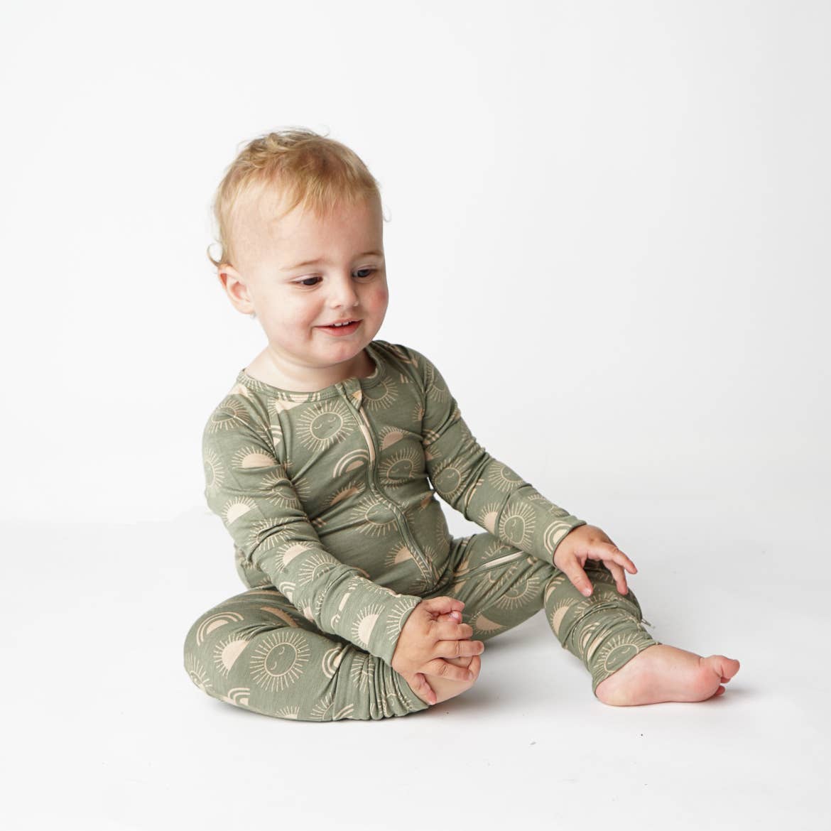 Celestial Sun Bamboo Pajamas Baby Pajamas Footie Pajamas