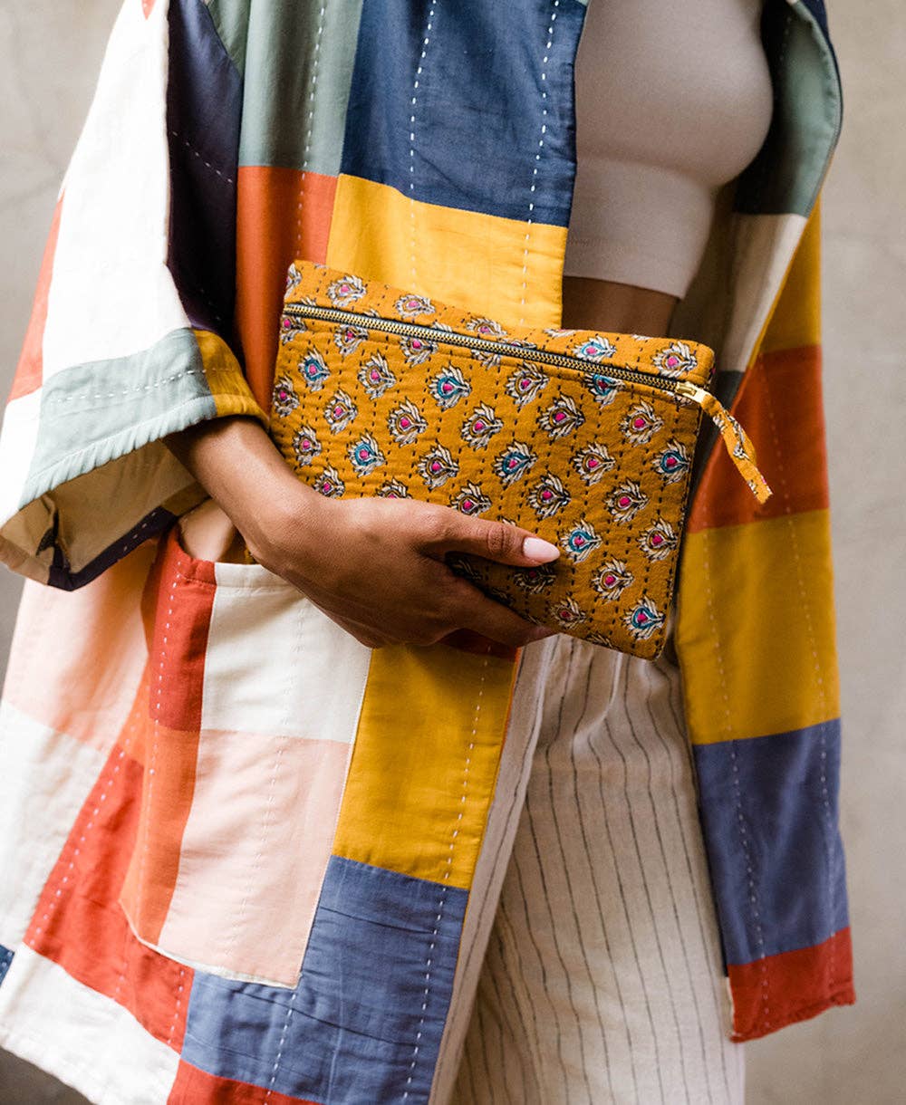 Kantha Pouch Clutch - No. 240335