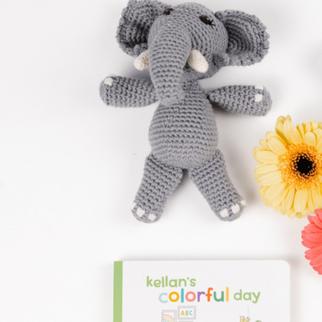 Barry the Elephant Mini, Stuffed Animal, Organic Cotton