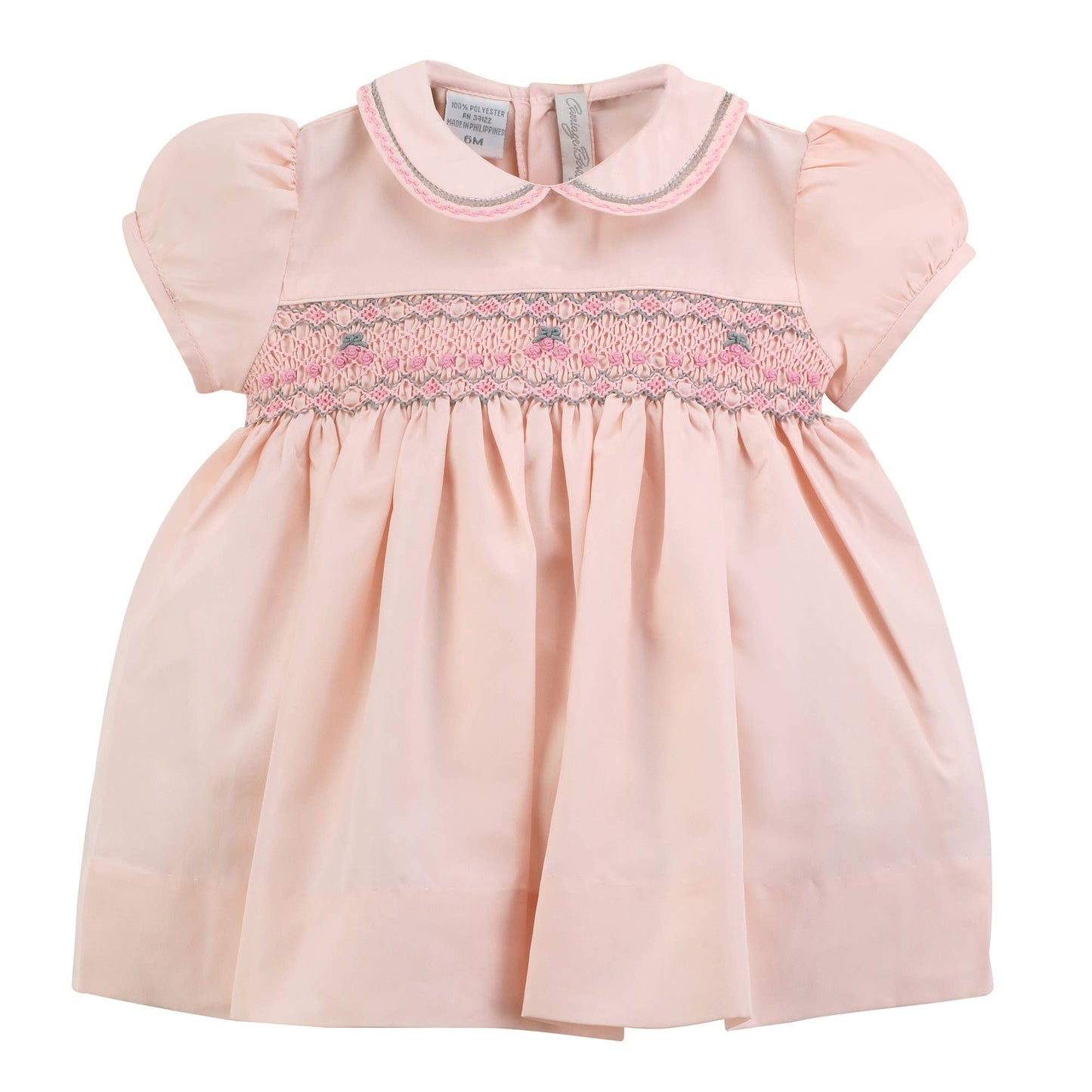 Taffeta Pink Short Sleeve Dress