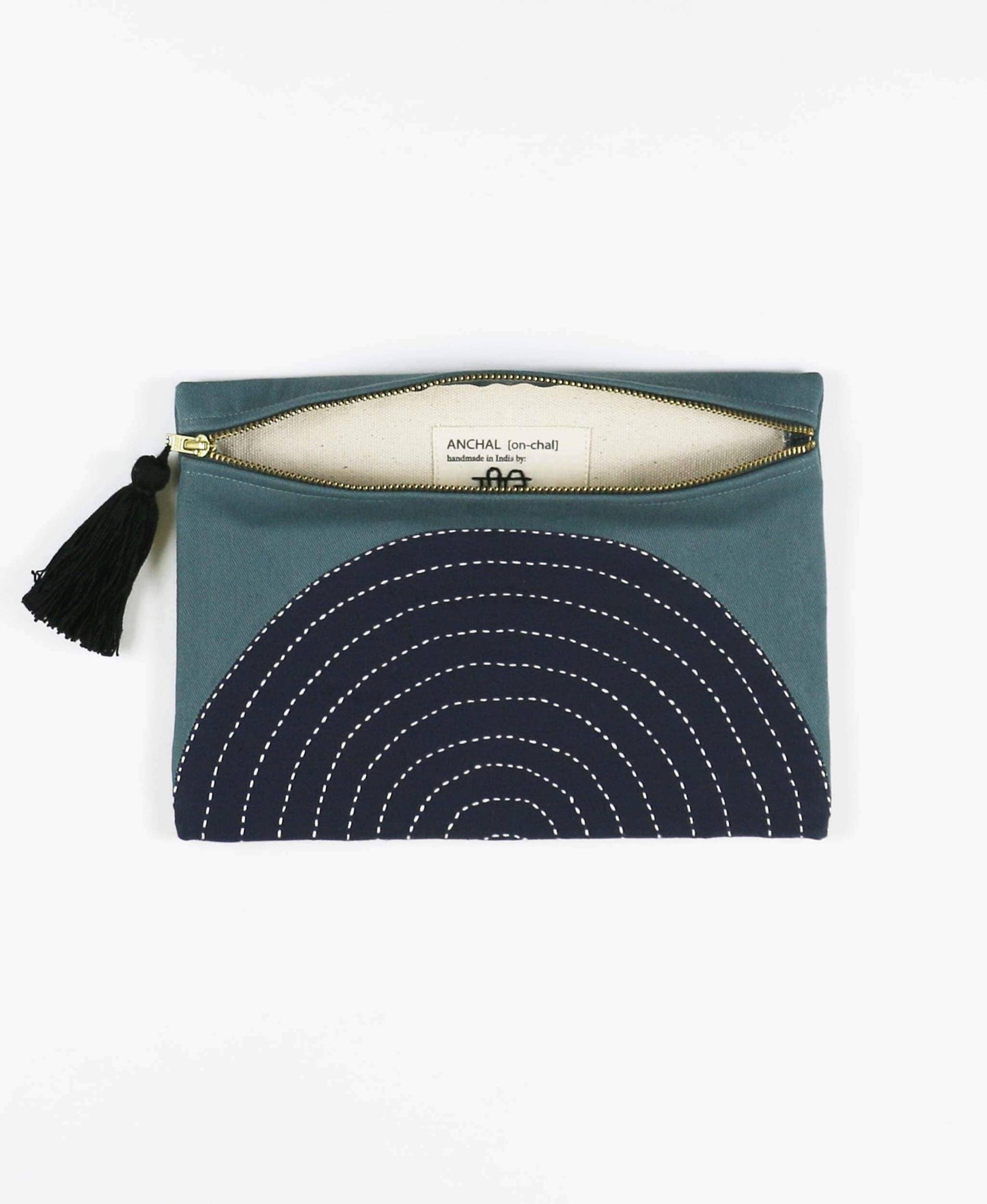 Eclipse Pouch Clutch: Spruce