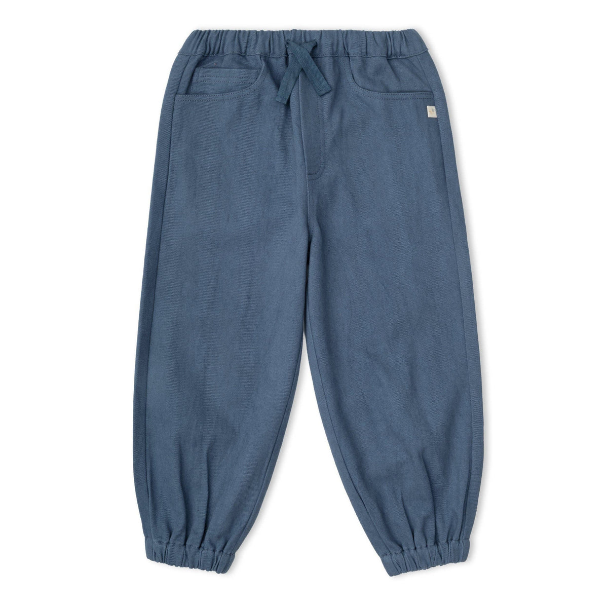 Organic Twill Joggers Pants - Navy