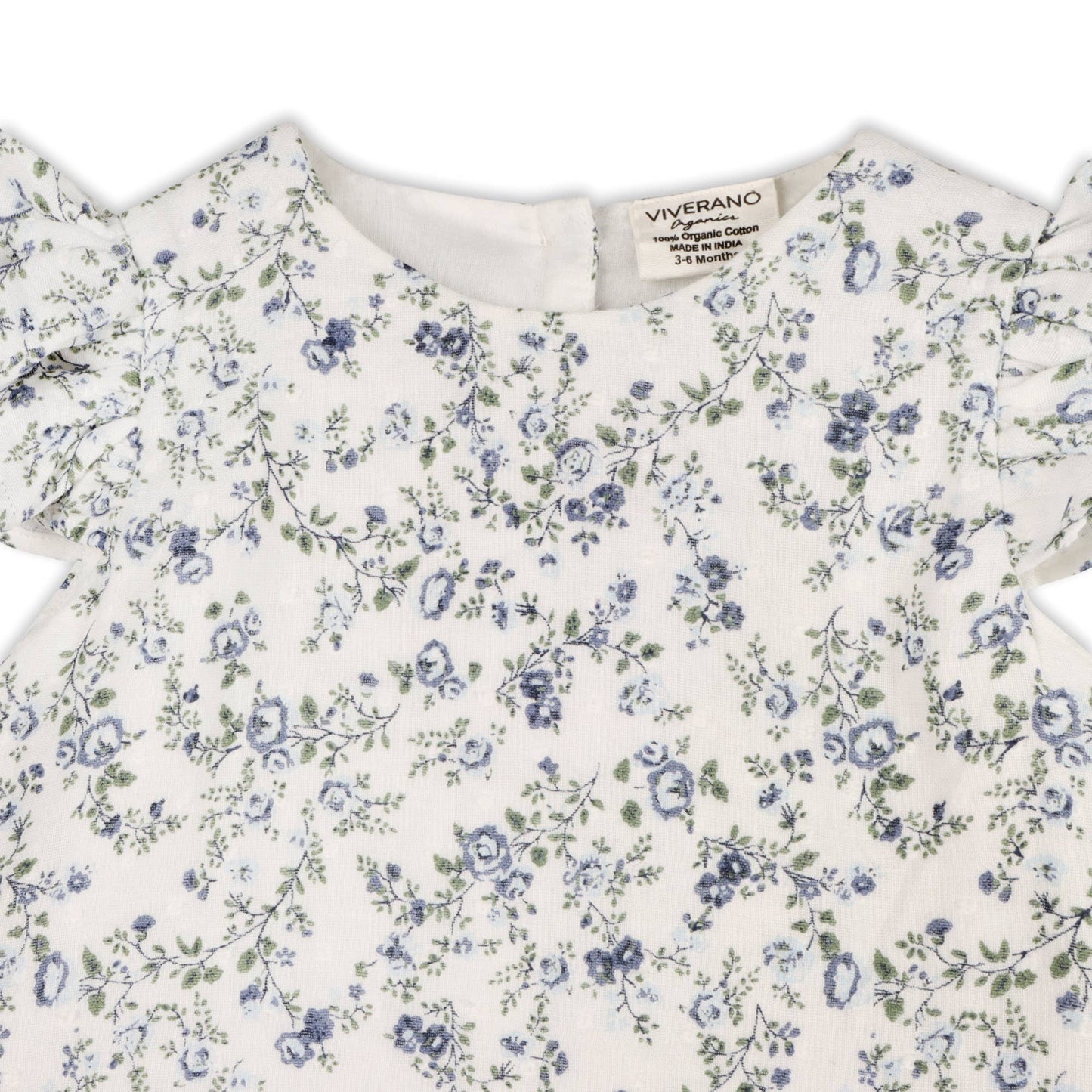 Celia Floral Baby Blouse With Bow +Bloomer - Navy Ditsy Floral