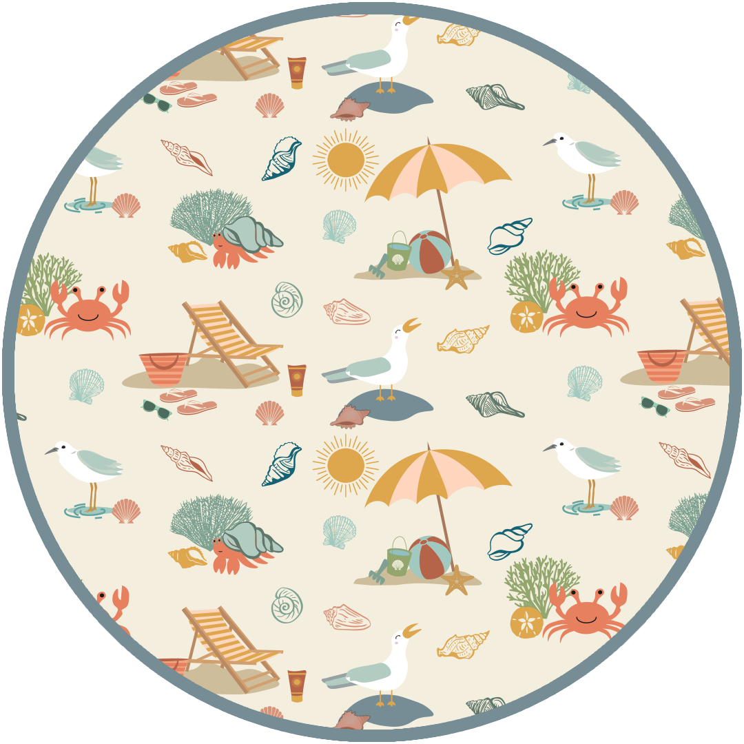 Beach Day Summer Convertible Sleeper Bamboo Baby Pajamas