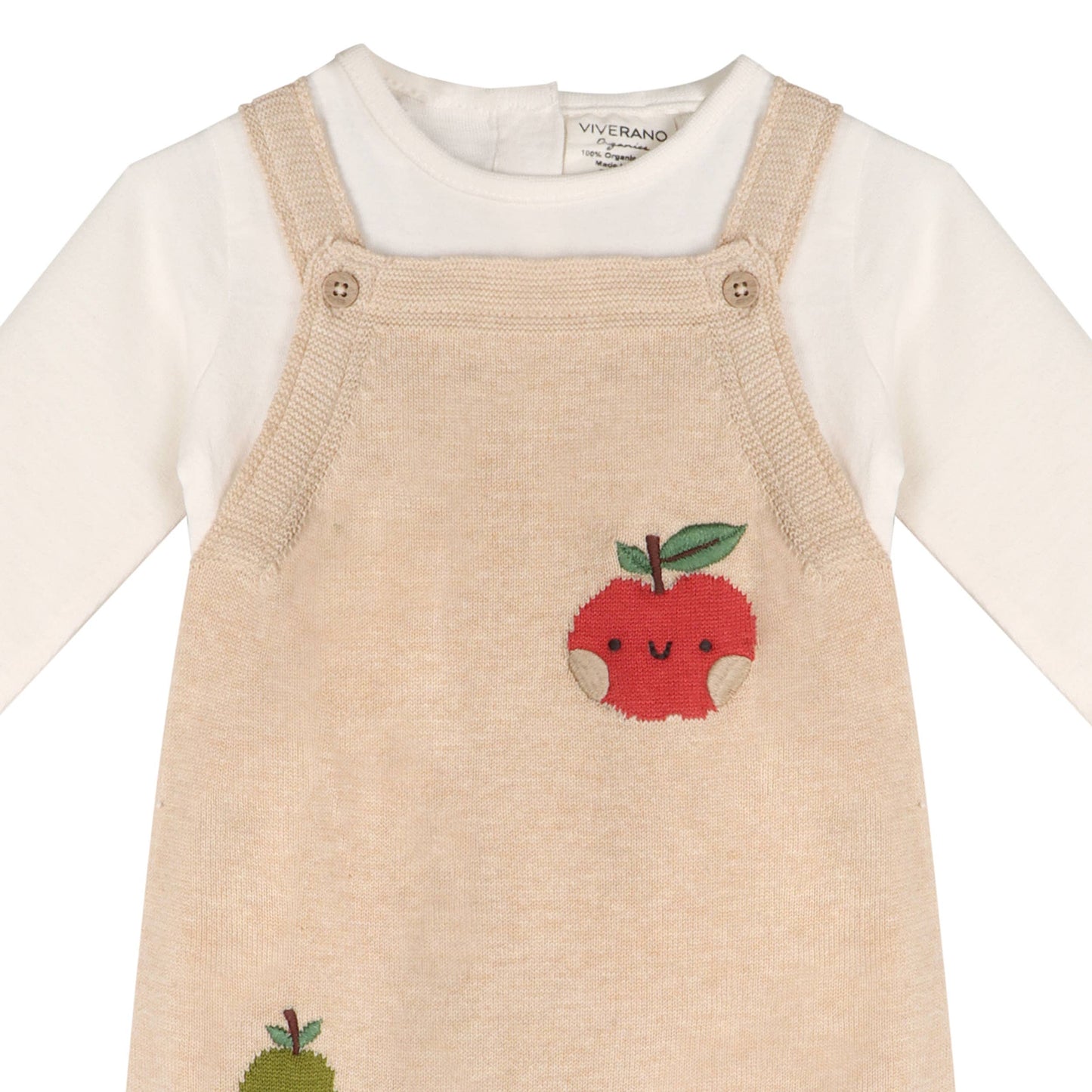 Happy Fruits Embroidered Baby Overall Set