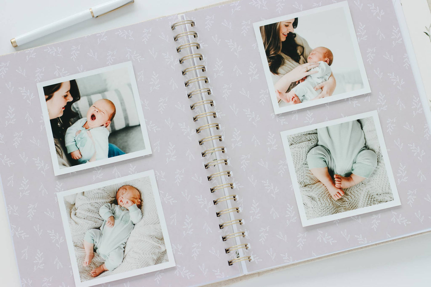 Baby Book - Memory book + keepsake box (Sand)