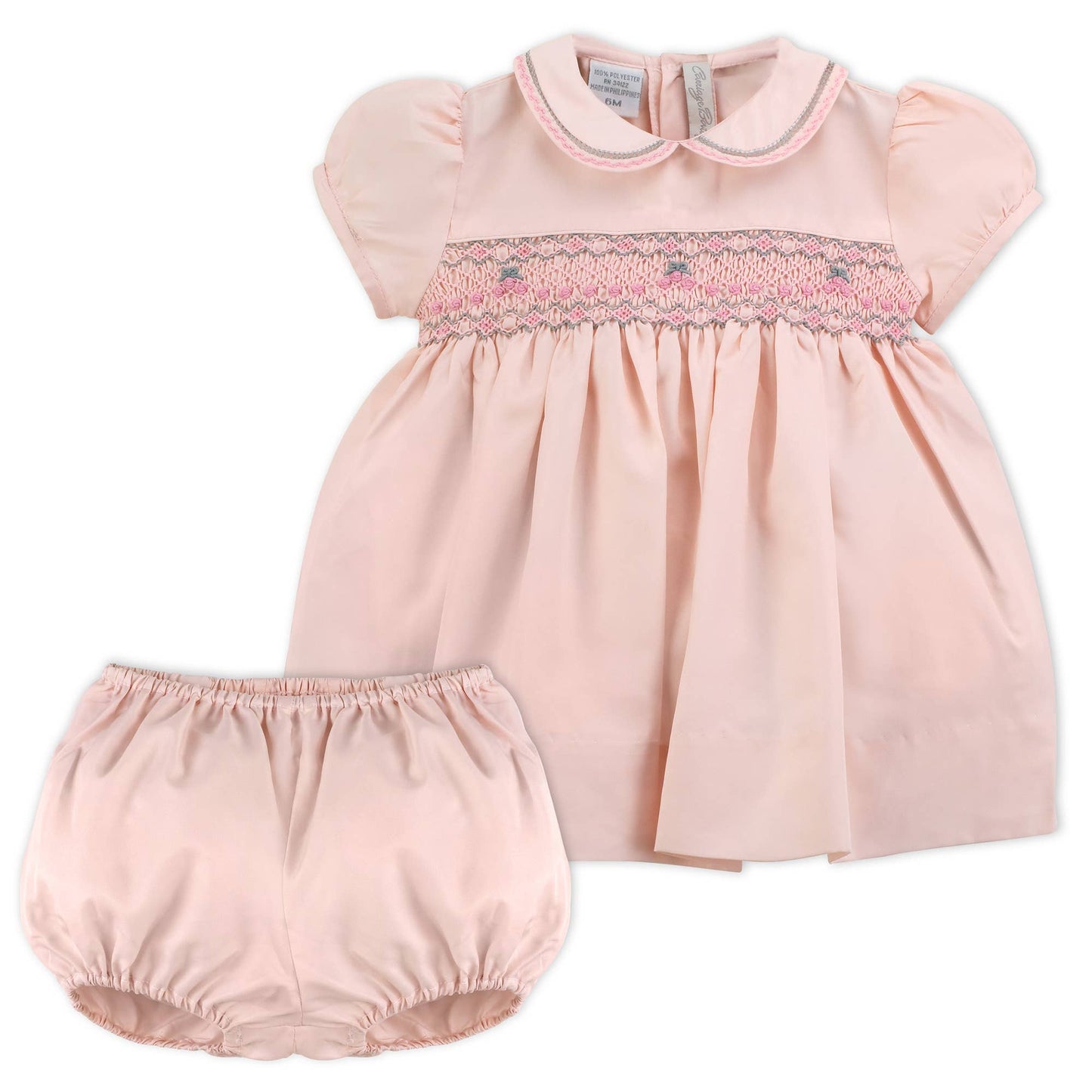 Taffeta Pink Short Sleeve Dress