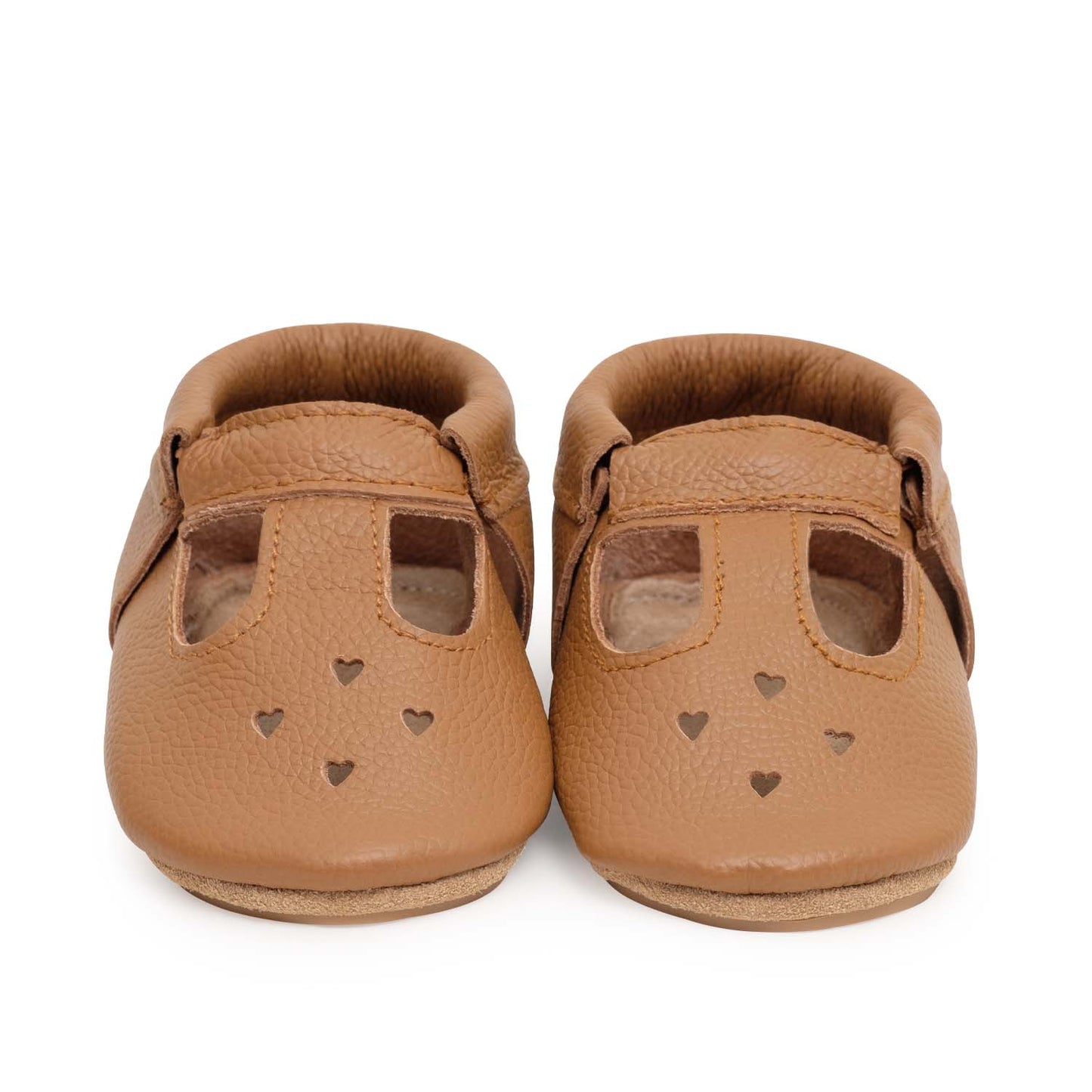 Hard Sole Mary Jane Baby Moccasins (Classic Brown) Shoes
