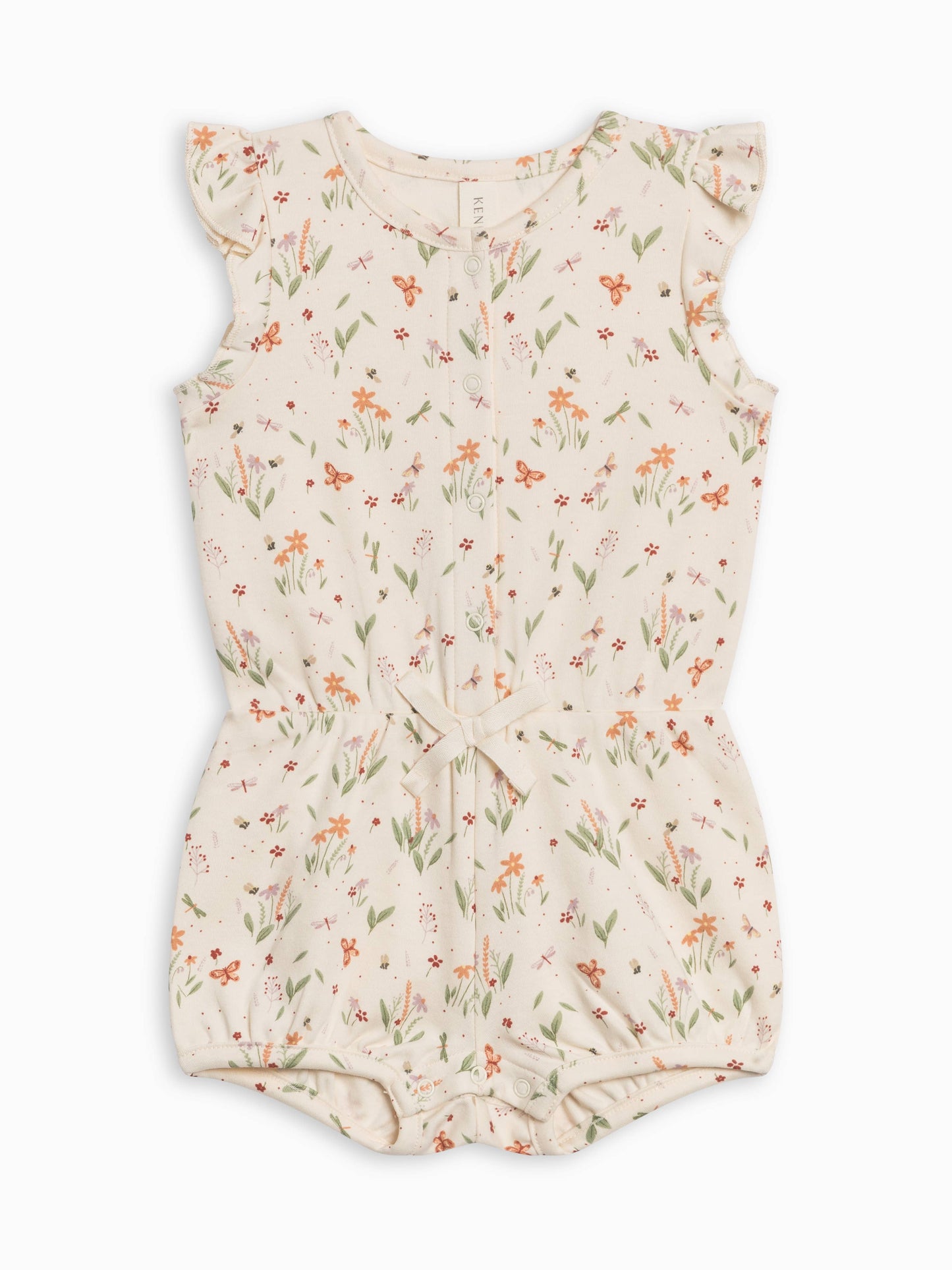 Amelia Romper - Butterfly / Fog + Mint