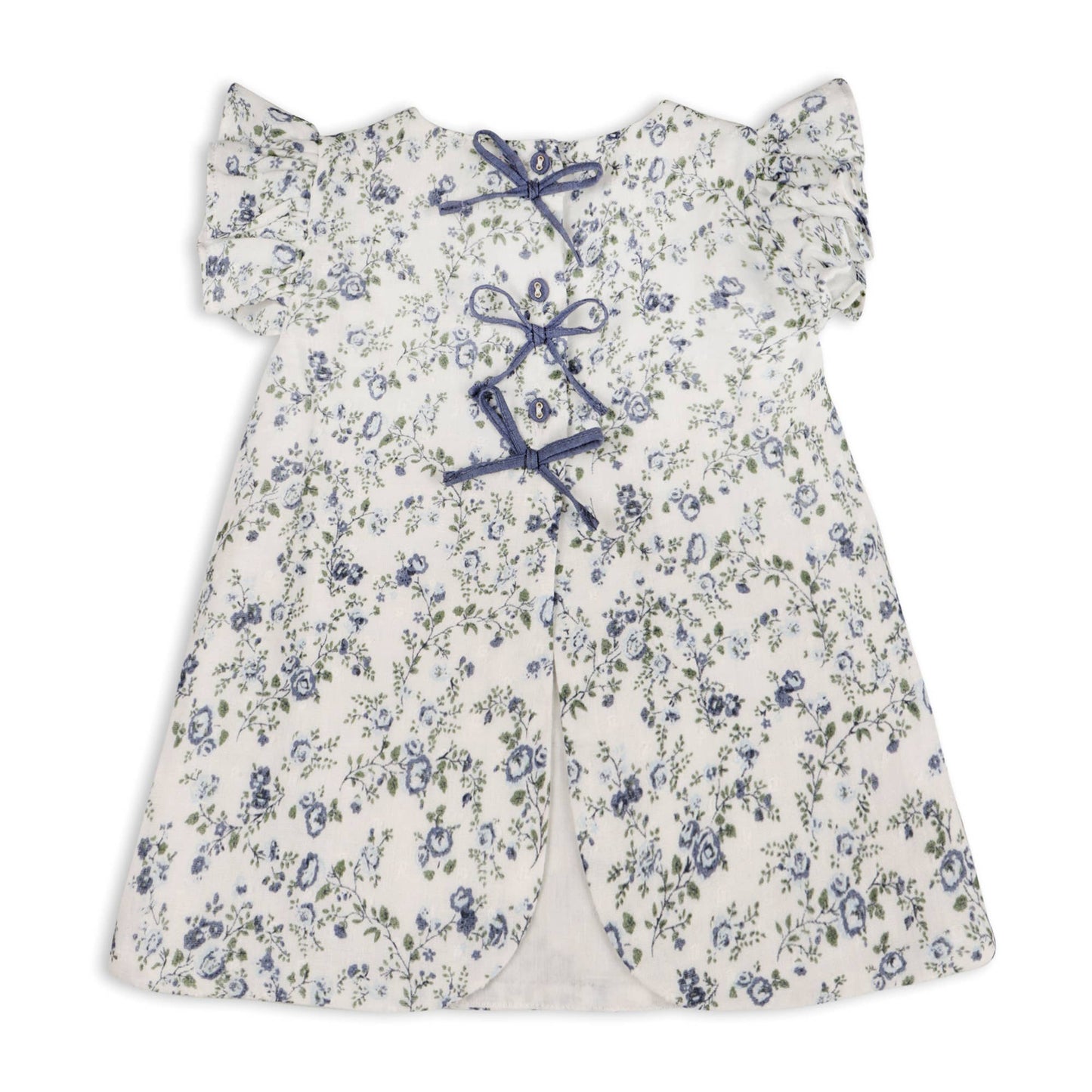 Celia Floral Baby Blouse With Bow +Bloomer - Navy Ditsy Floral