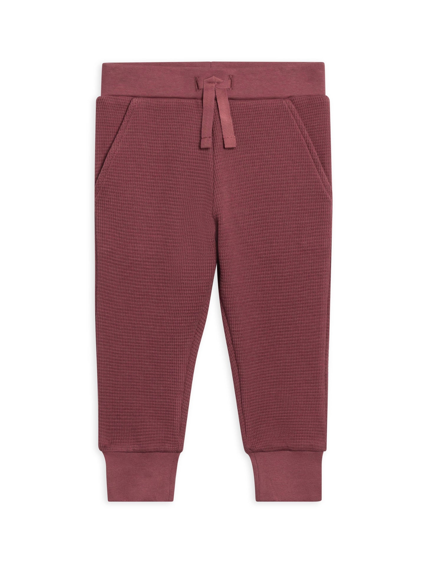 Nelson Waffle Knit Jogger - Mulberry