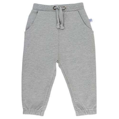 Boys Heather Gray Knit Jogger Pants