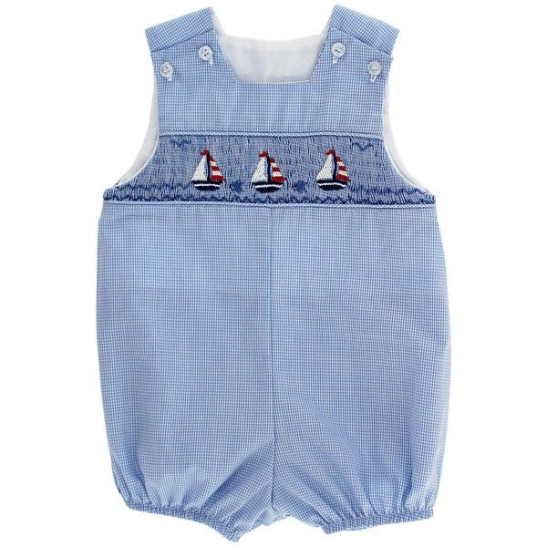 Smocked Sailboats Short Bubble