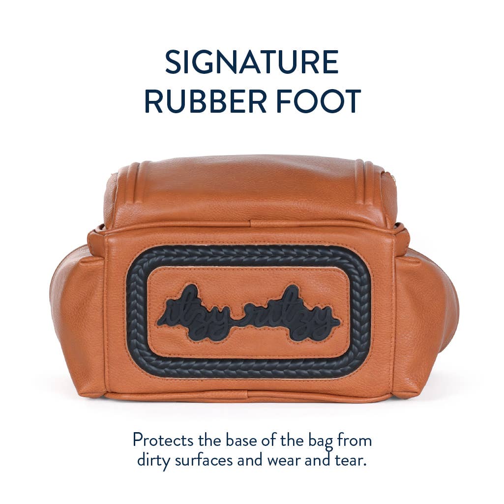 Cognac Itzy Mini Plus Backpack Diaper Bag