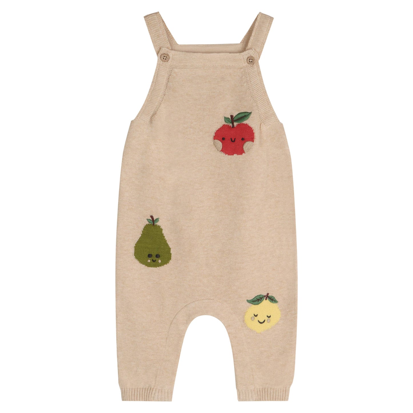 Happy Fruits Embroidered Baby Overall Set