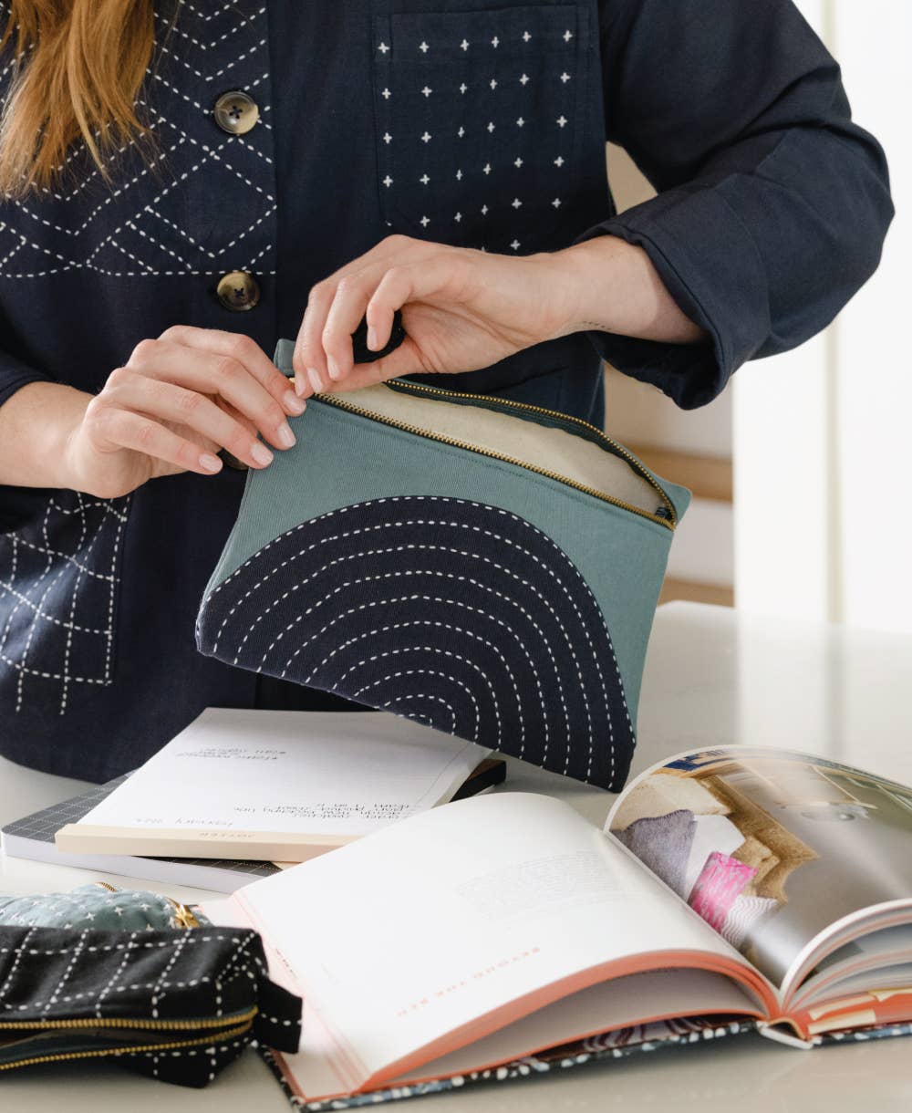 Eclipse Pouch Clutch: Spruce