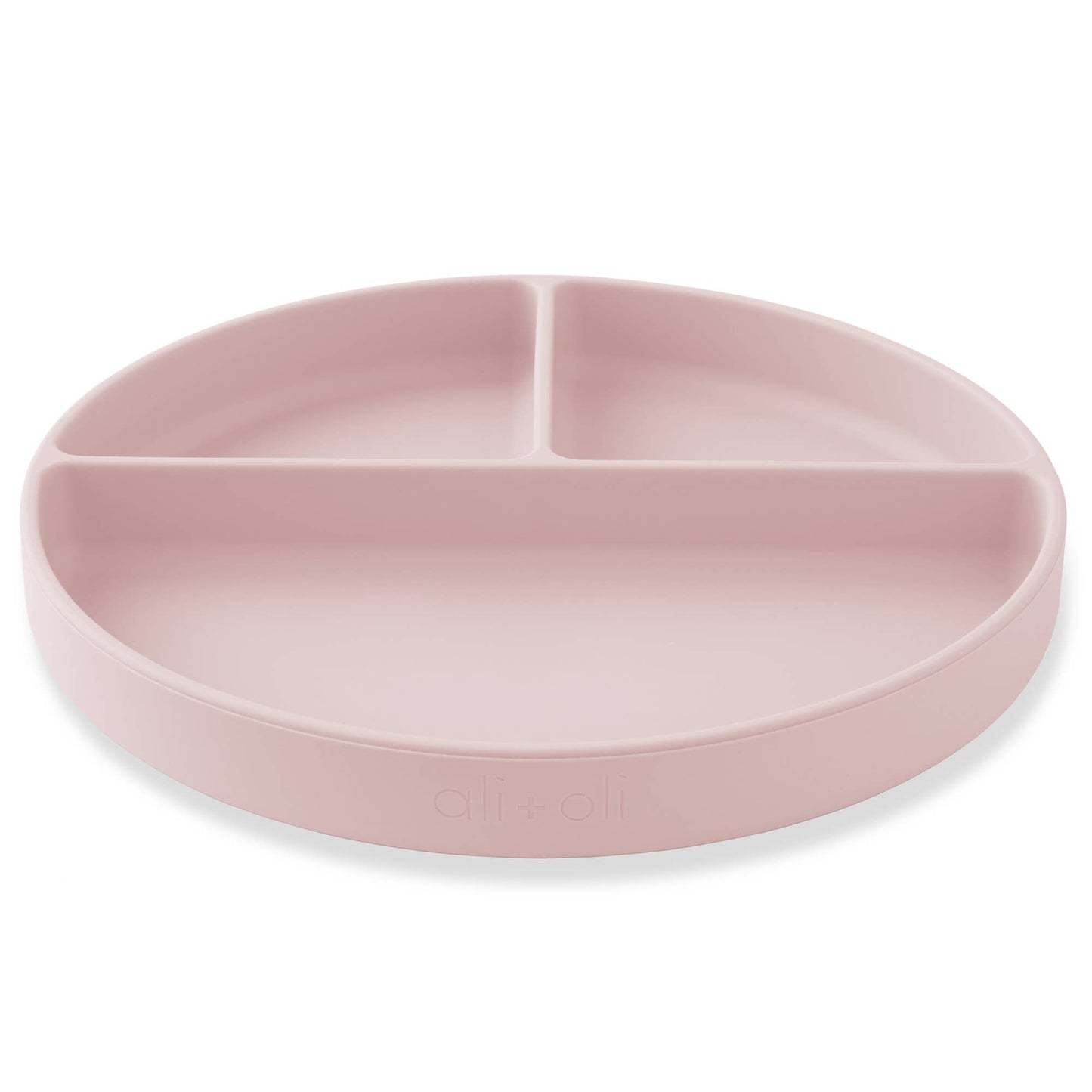 Baby Plate with Suction and Divided Portions (Pink)