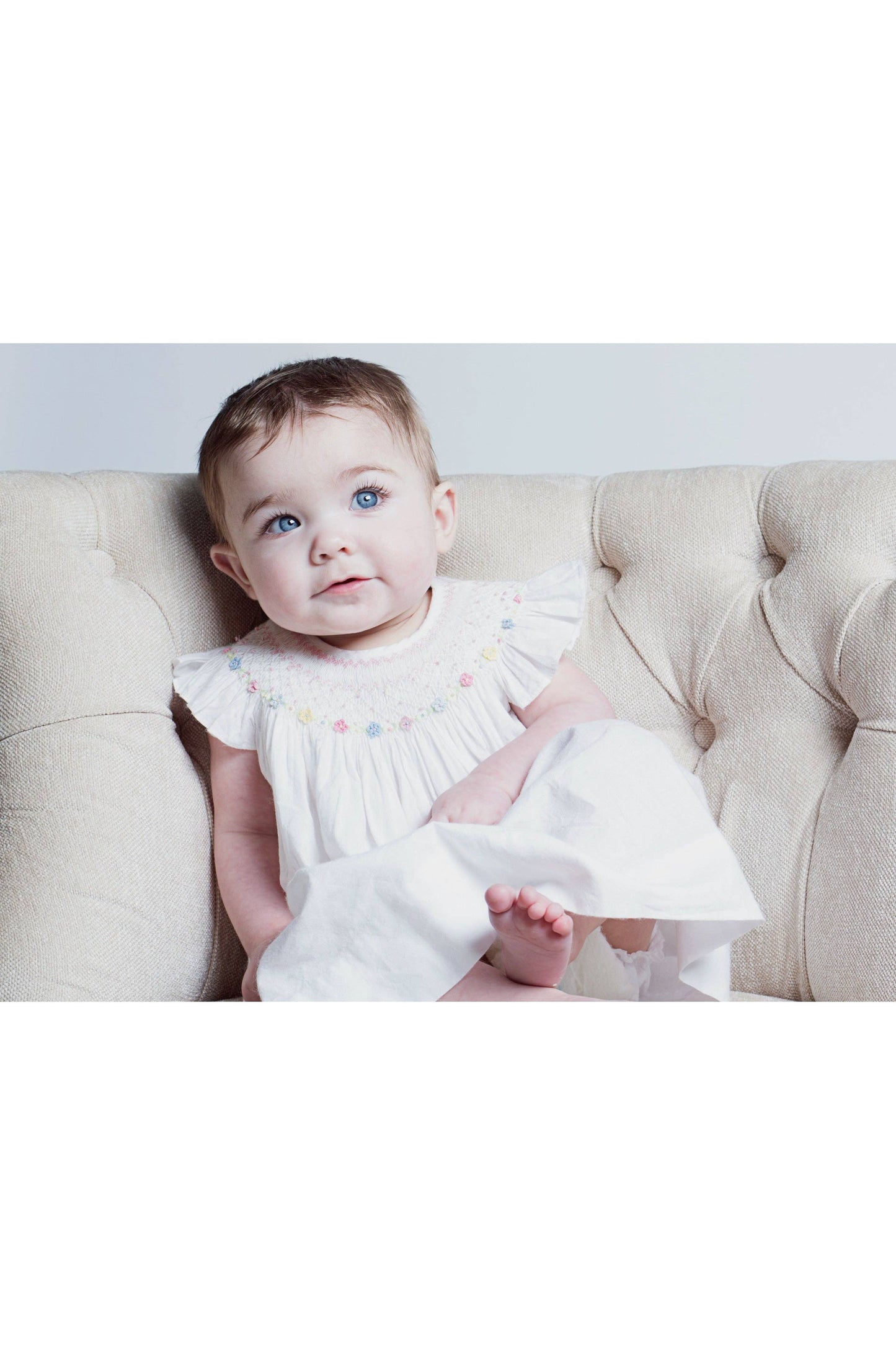 Baby Girl White Bishop Dress