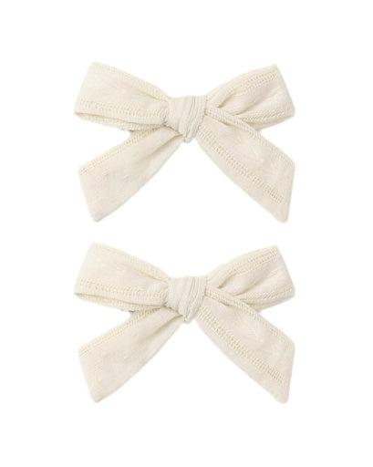 BOWS, SET OF 2 NATURAL