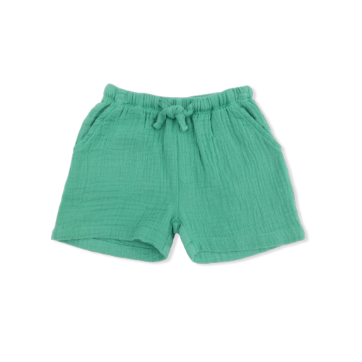 Solid Muslin Ming Green - Casual Short