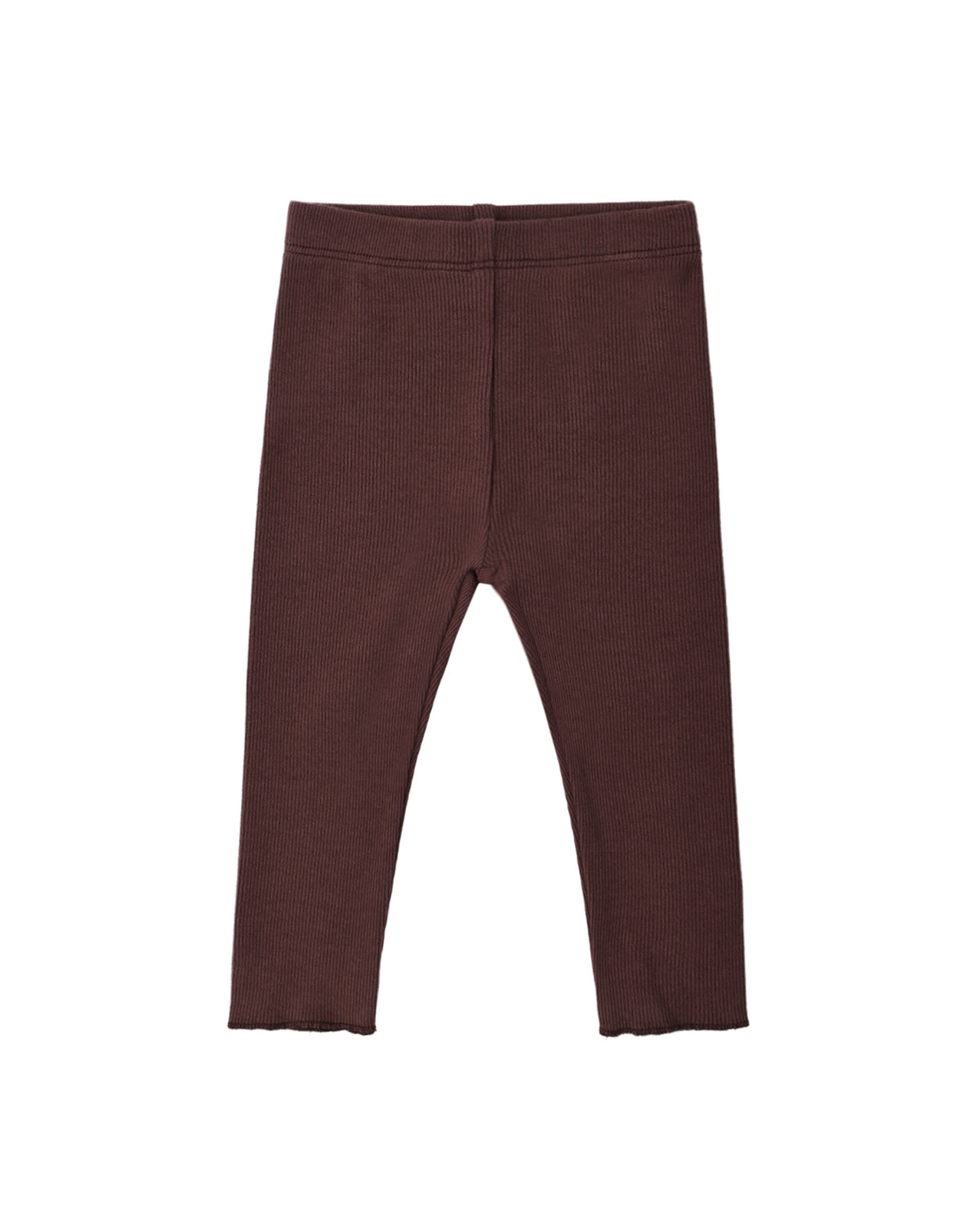 RIBBED LEGGING BLACK CHERRY