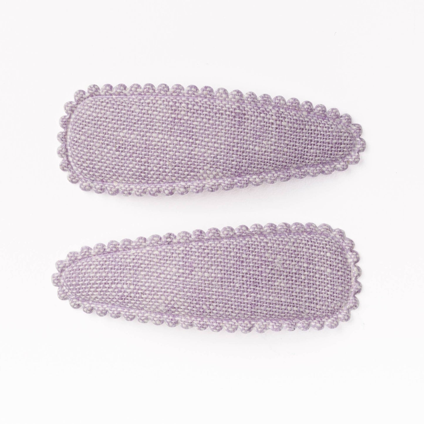 Lavender Purple Linen Hair Clips