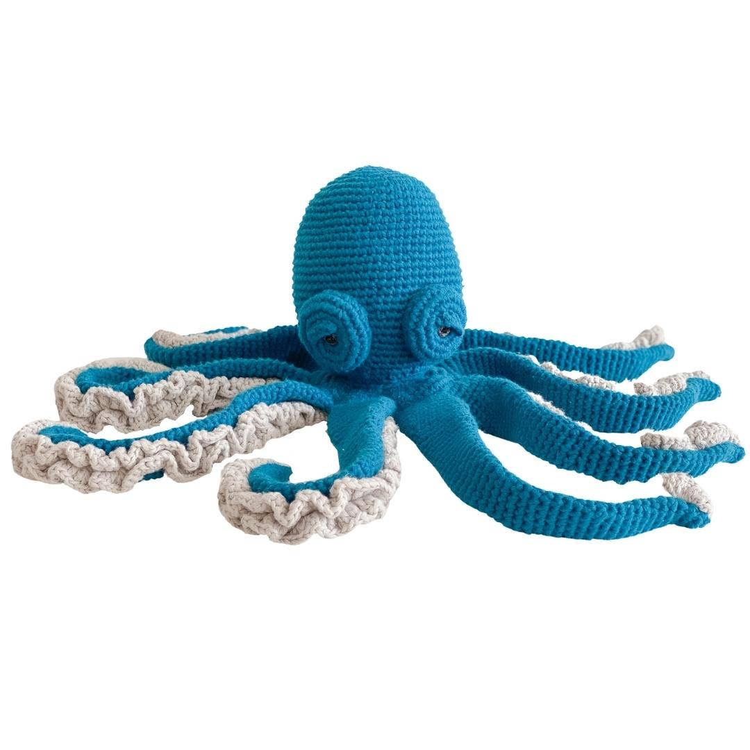 Stuffed animal toy, octopus, organic cotton
