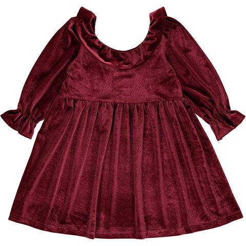 Milly Dress - Maroon