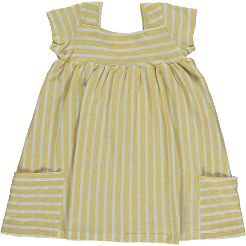 Rylie Dress - Yellow Stripe