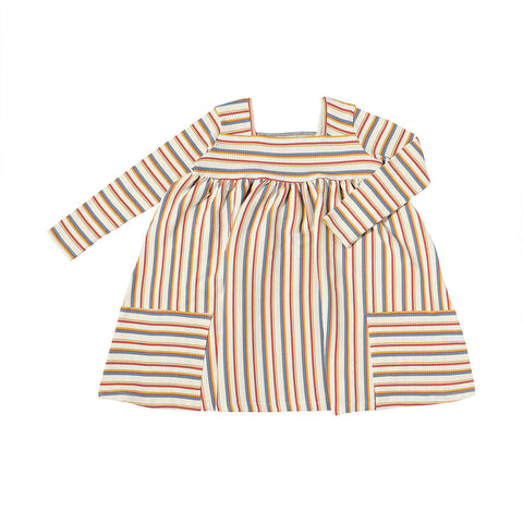 Rylie Dress - Autumn Stripe