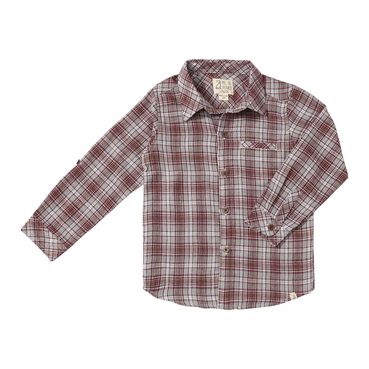 Atwood Woven Shirt - Burgundy Plaid