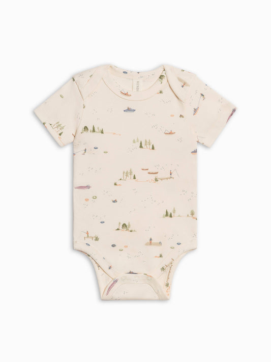 Afton Bodysuit - Lake / Barn + Mint