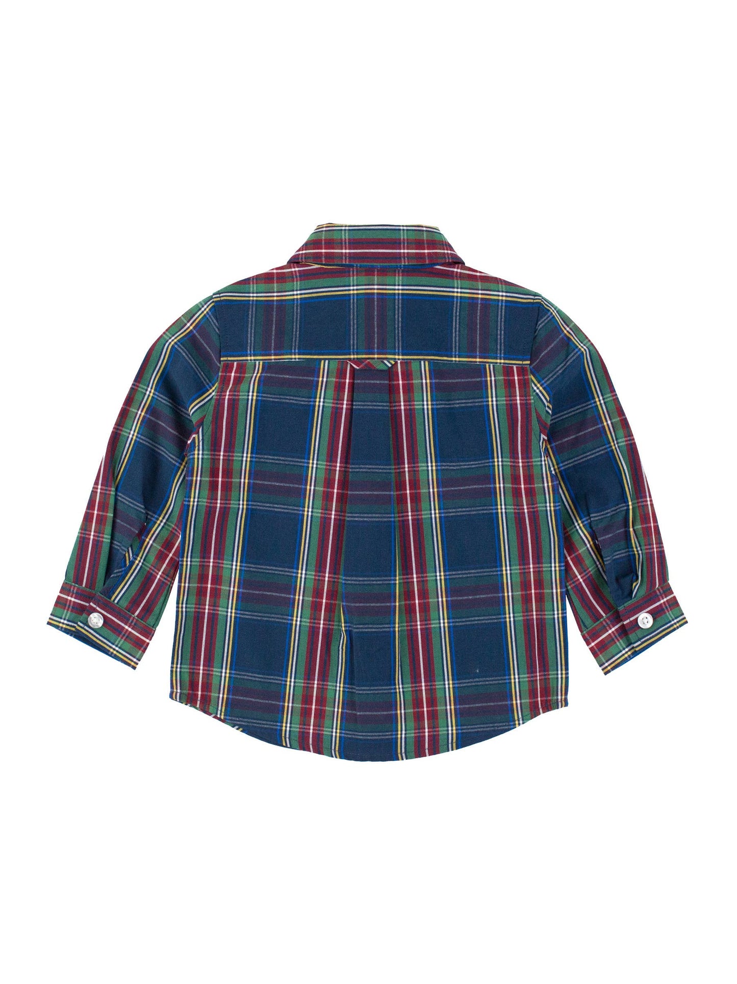 Boys Winter Nights Plaid Long Sleeve Button Down Shirt
