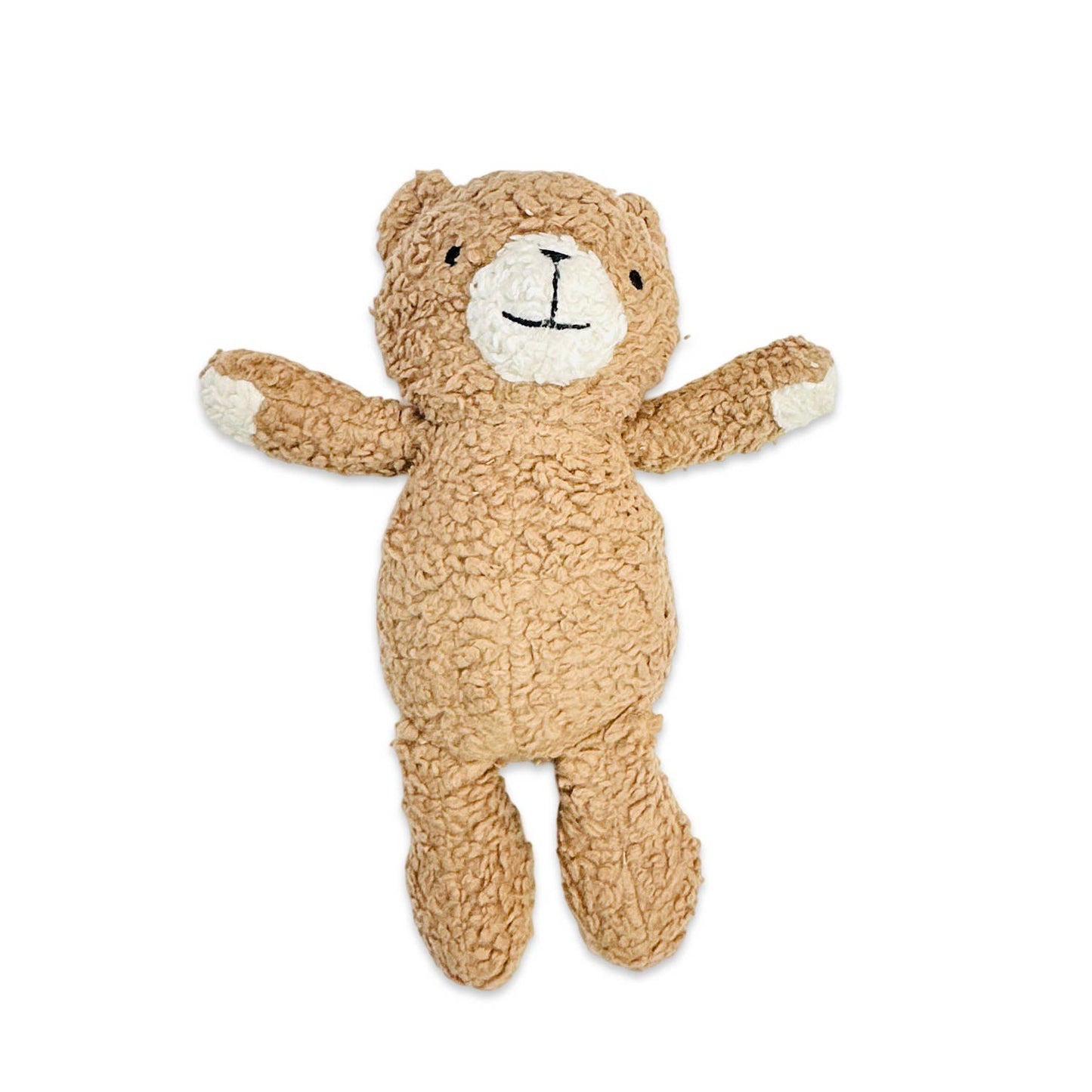 Peanut Lil Bear- Organic Sherpa Knit Stuffed Animal Baby Toy