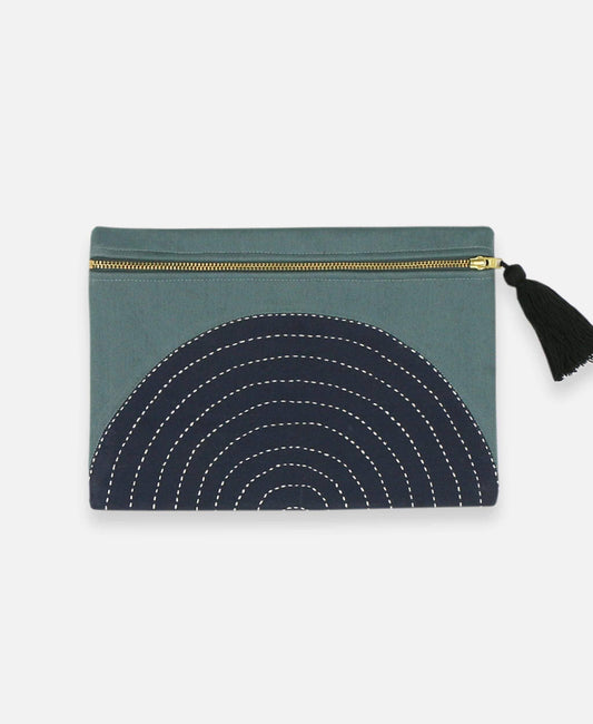 Eclipse Pouch Clutch: Spruce