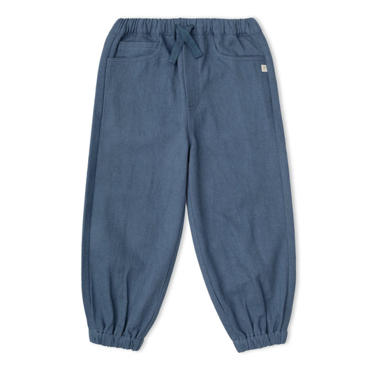 Organic Twill Joggers Pants - Navy