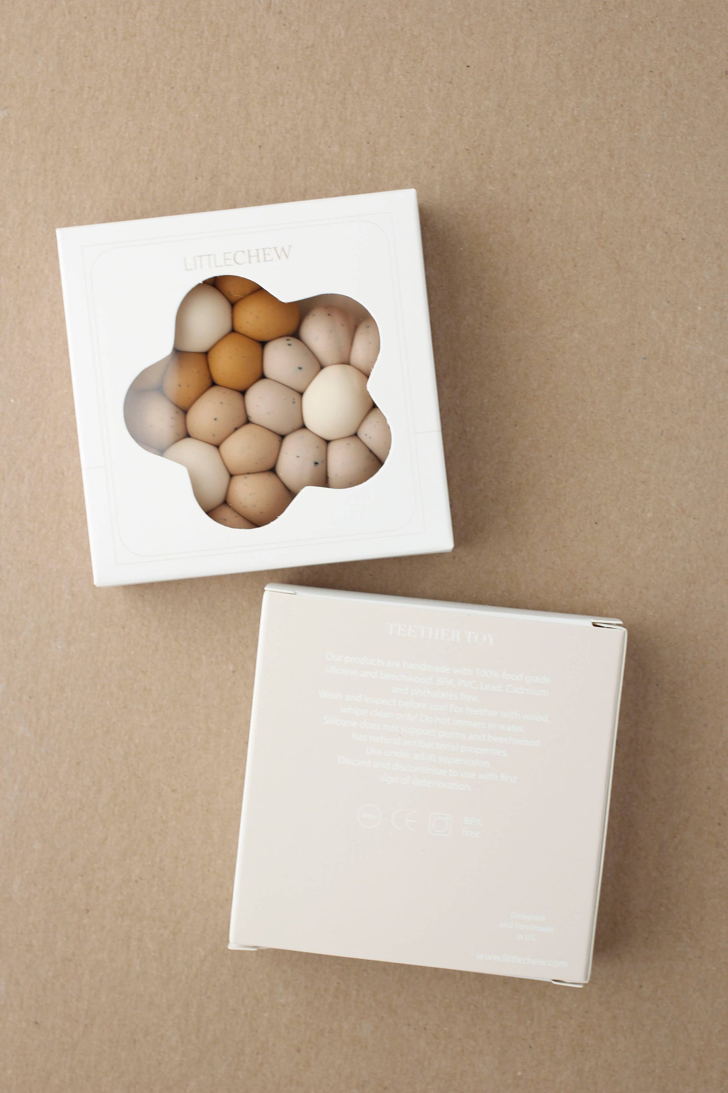 Teether - Chamomile | Silver Ivory