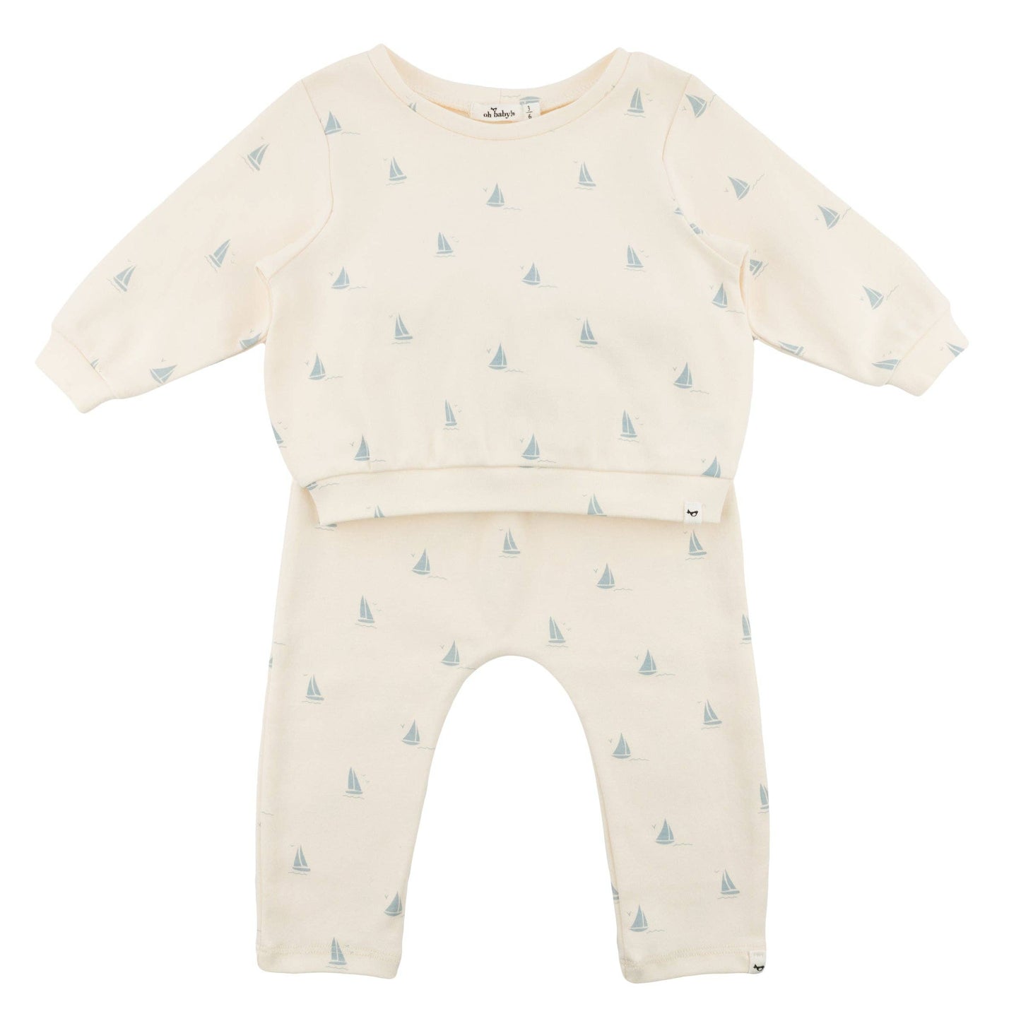 Mini Sailboats Brooklyn Boxy Jogger Set IJ
