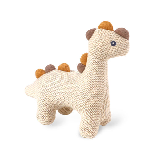 Little Dino - Organic Knit Stuffed Animal Baby Toy