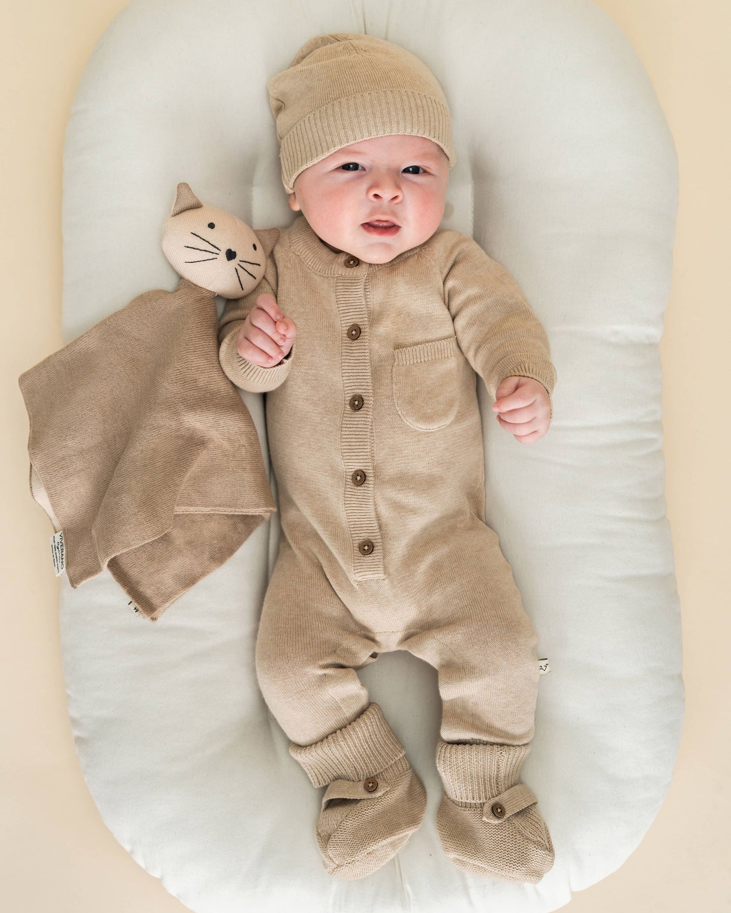 Kitty Cat - Organic Baby Lovey Security Blanket