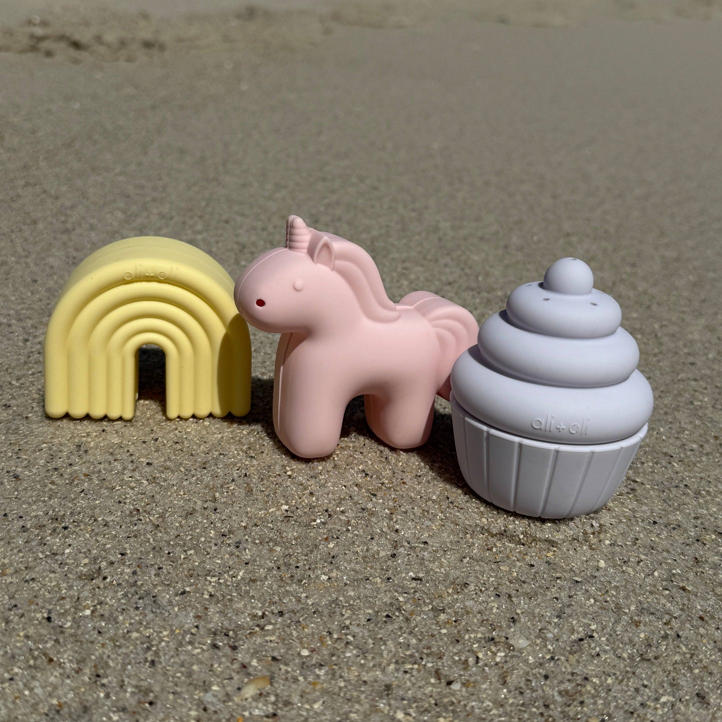 Ali+Oli Squirt Water Bath Toy Set (Unicorn Theme) Mold Free