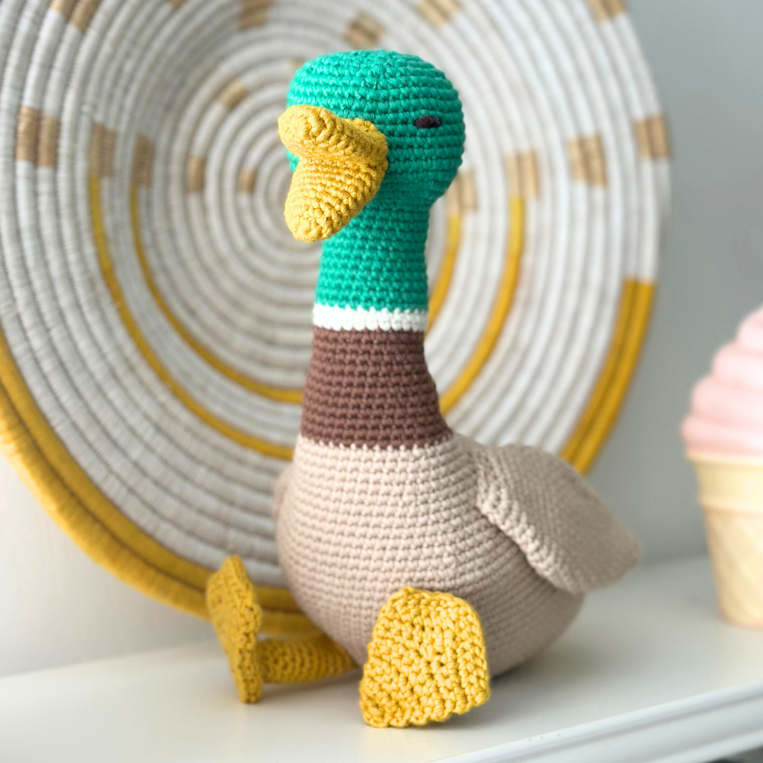 Ollie the Duck, Stuffed Animal Organic Cotton