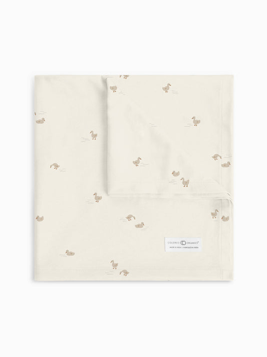 Swaddle Blanket - Duck / Oat + Chai