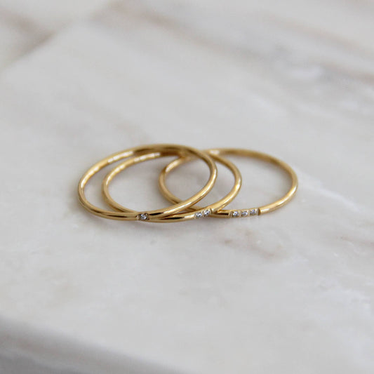 Mina Band Ring Set