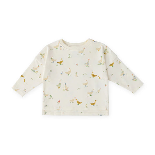 Dropped Shoulder Long Sleeve - Duck Duck Go