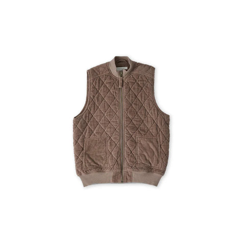 Corduroy Quilted Vest - Portobello