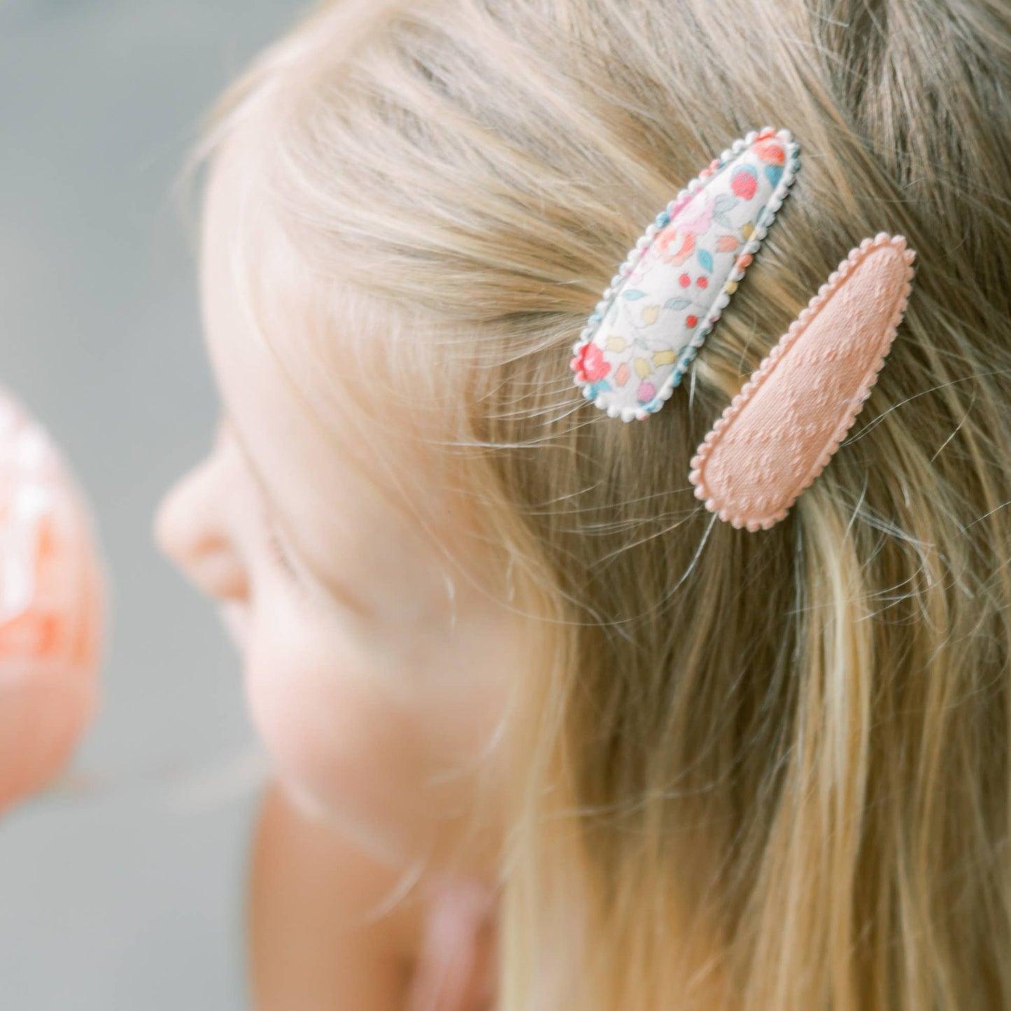 Ariel Floral Fabric Hair Clips