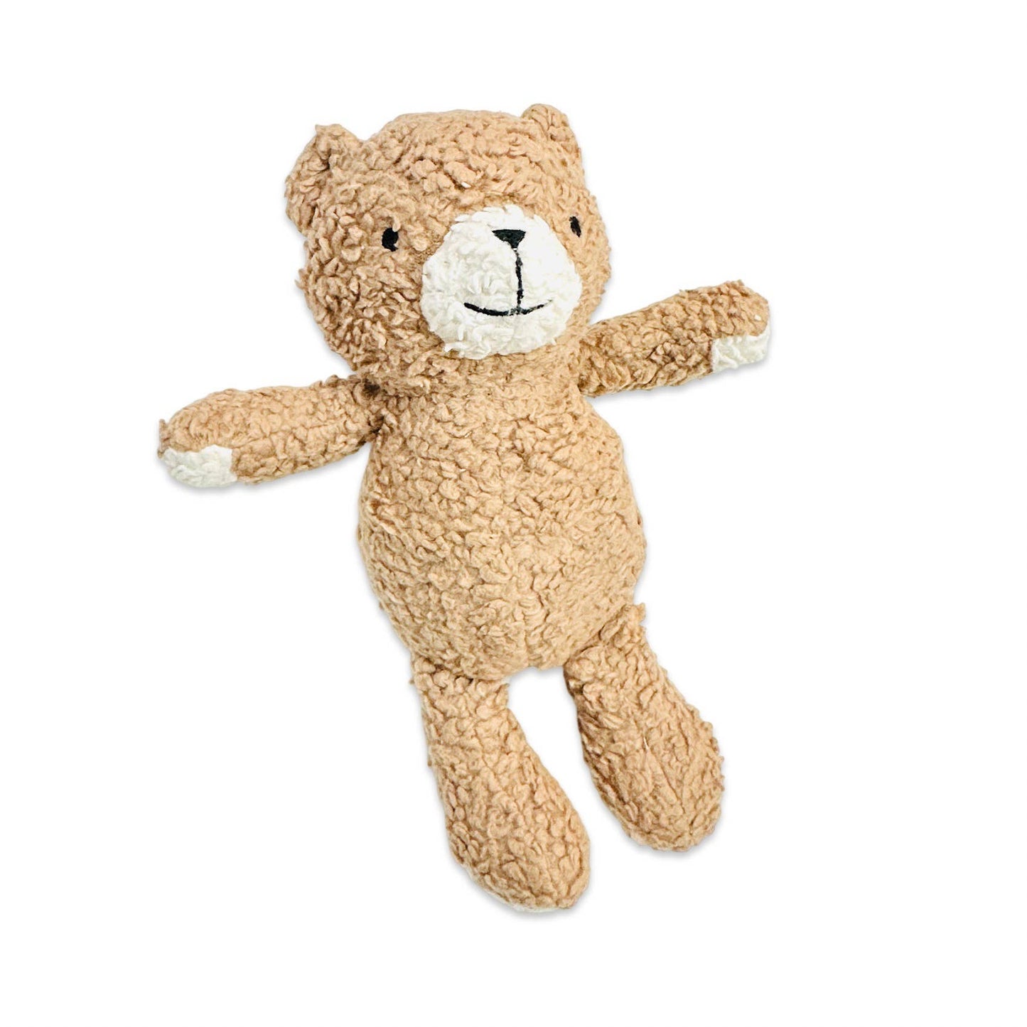 Peanut Lil Bear- Organic Sherpa Knit Stuffed Animal Baby Toy