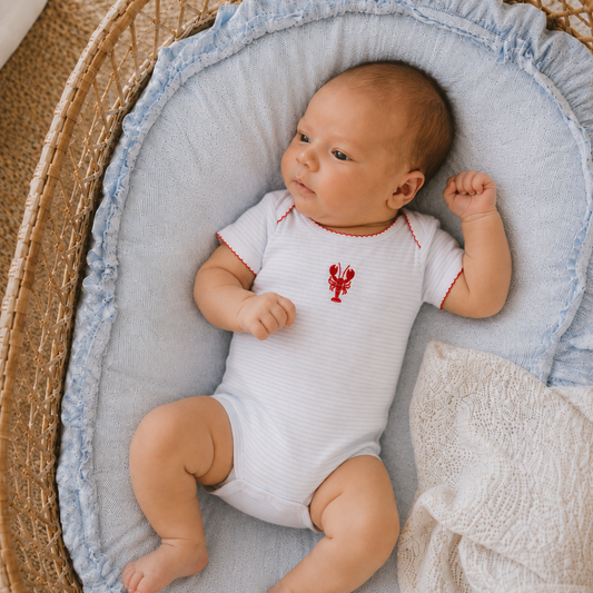 Lil' Snappers Bodysuit  - Lobster Red